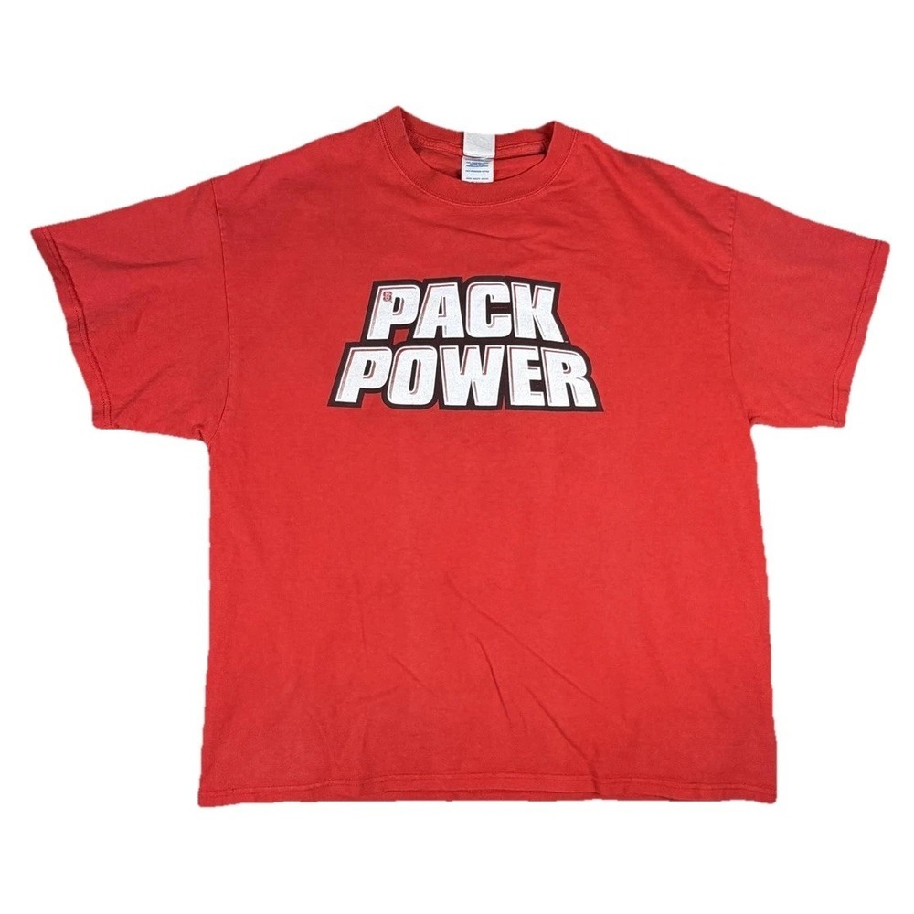 NC State Wolfpack Shirt Mens XL Red NCAA Football Soffe Pack Power Tee